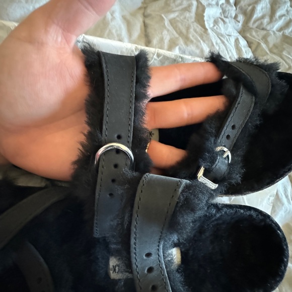 BIRKENSTOCK Black Mayari Shearling Natural Leather Oiled - Picture 7 of 7